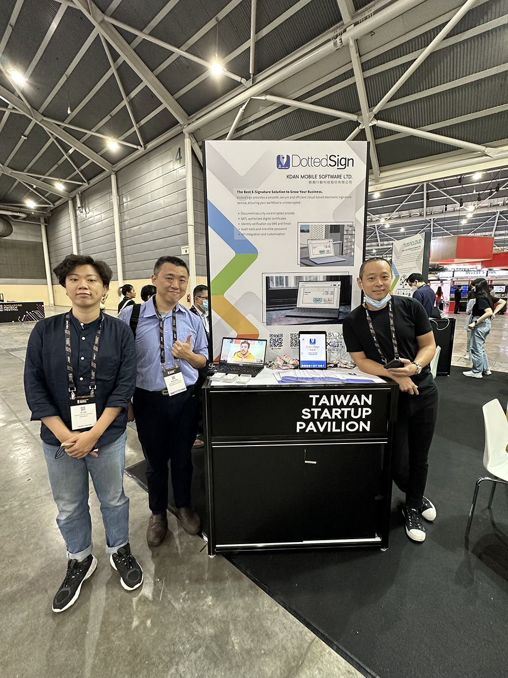 圖四:凱鈿行動科技致力提供生產力和創造力解決方案,旗下點點簽(DottedSign)是一款電子簽名雲端服務,專為忙碌的商務人士、新創及中小企業量身打造,讓工作流程不受地點或時間限制而中斷